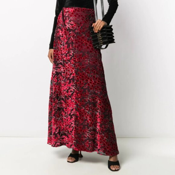 BNWT AW20 Y/PROJECT EMBROIDERED FLORAL MAXI SKIRT 36 & 38 - Picture 1 of 13
